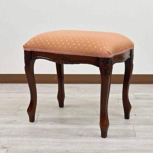 スツール 猫脚 オットマン 補助椅子　イタリア家具　アンティーク Amazon｜イタリア スツール 猫脚 ピンク CHIC オットマン 補助椅子